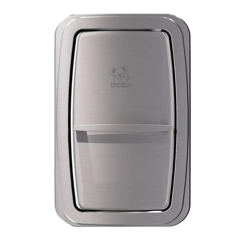 Vertical Stainless Steel Surface-Mounted Baby Changing Unit Closed