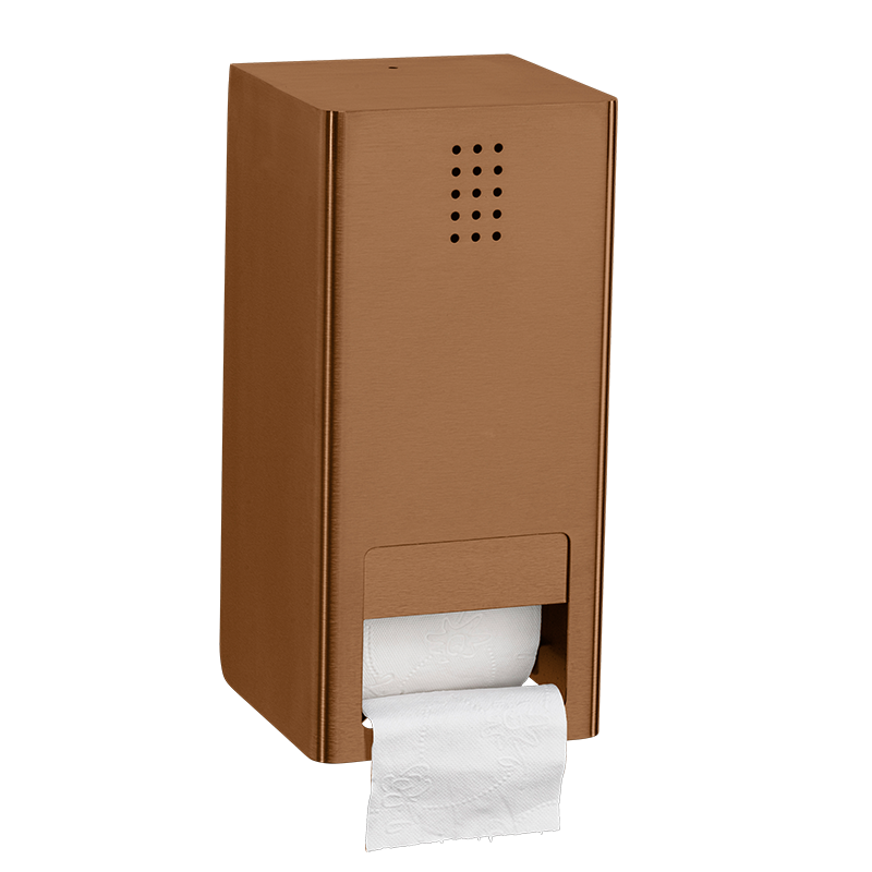 One Copper Double Toilet Roll Holder, KU-300