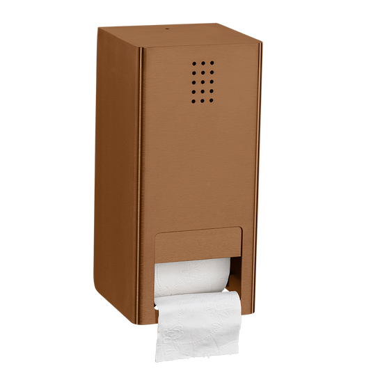 One Copper Double Toilet Roll Holder, KU-300