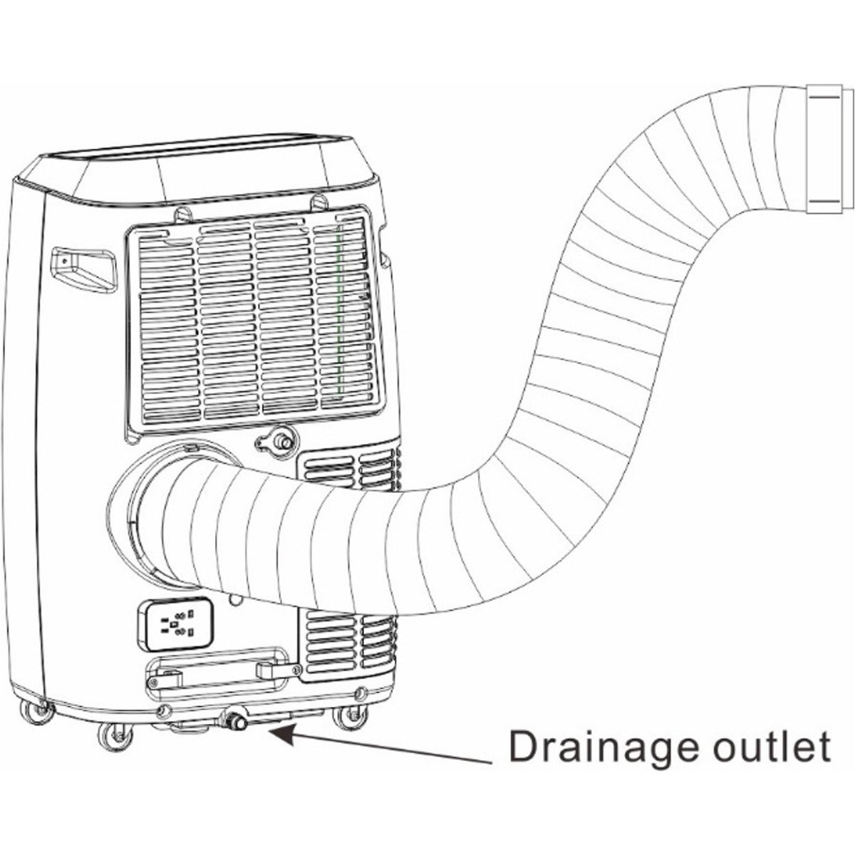 14000 BTU Portable Air Conditioning Unit KYR-45-CO-AG-H Drawing Vent