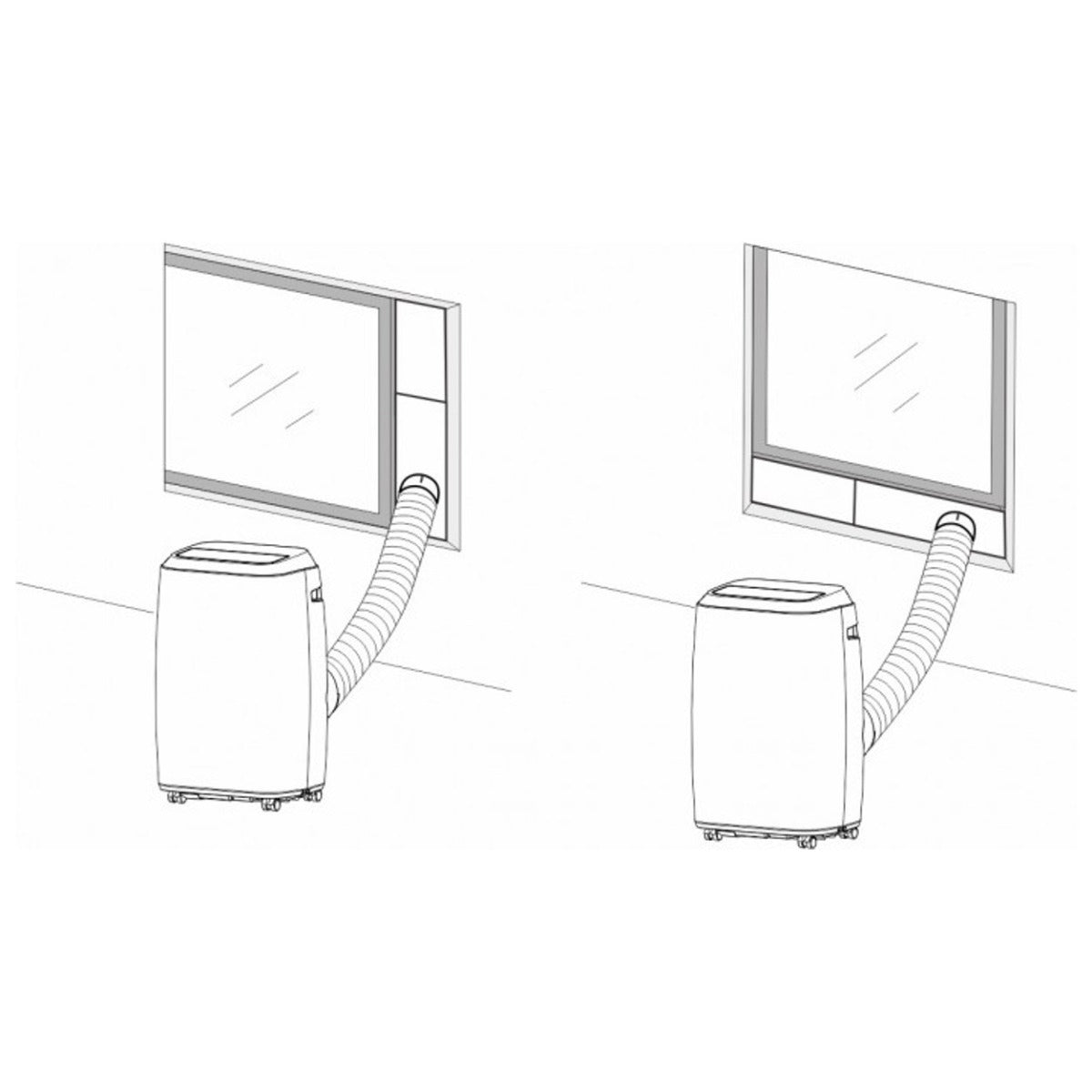 14000 BTU Portable Air Conditioning Unit KYR-45-CO-AG-H Window Kits