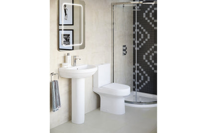 Livana 500x390mm 1TH Basin & Full Pedestal