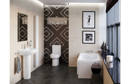 Livana 500x390mm 1TH Basin & Full Pedestal