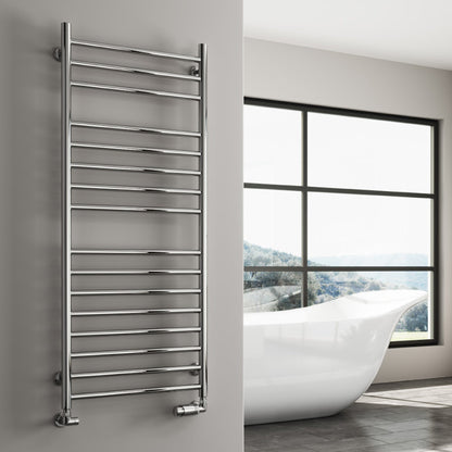Luna Polished Chrome Towel Radiator
