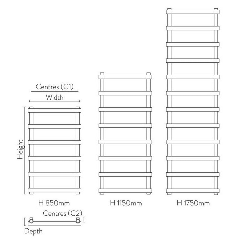 Izem Designer Towel Radiator
Technical