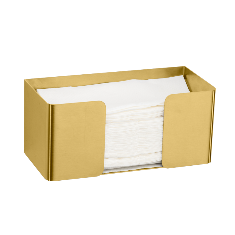 One Brass Open Top Paper Towel Dispenser Small, ME-105-S