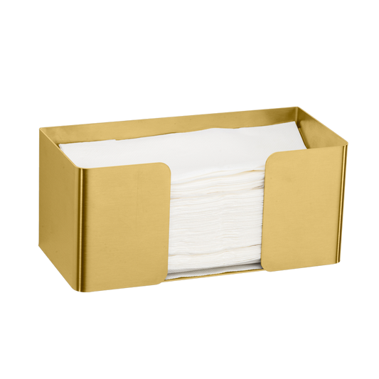 One Brass Open Top Paper Towel Dispenser Small, ME-105-S