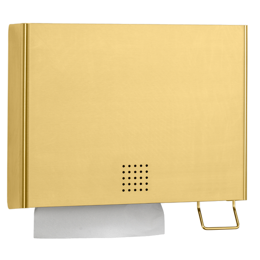 One Brass Combination Towel And Liquid Soap Dispenser, ME-120-LO