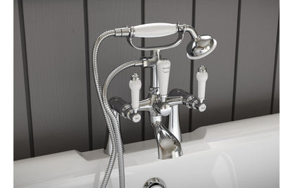 Vema Maira 4-Hole Deck Mounted Bath/Shower Mixer - Matt Black