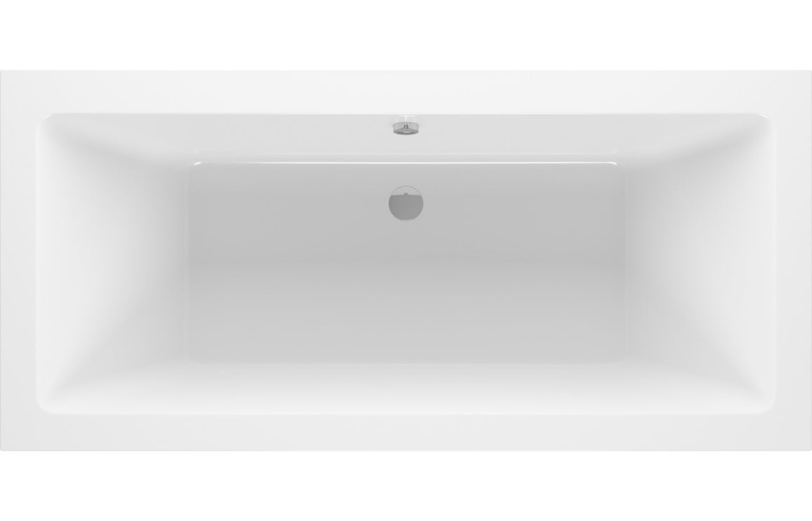 Emerson Square Double Ended 1700x800x550mm 0TH Bath w/Legs