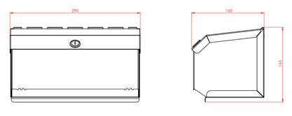Synergise 10" Couch Roll DIspenser, PL35MWH