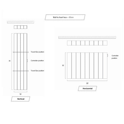 DQ Vela Electric Smart Designer Radiator