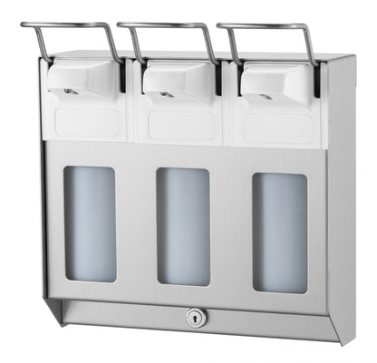 MediQo Trio Combination Soap Dispenser 3 x 1000ml, 8325MQ