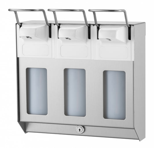 MediQo Trio Combination Soap Dispenser 3 x 1000ml, 8325MQ