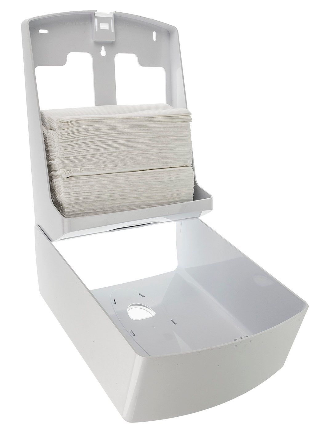 PlastiQline 2020 Large Hand Towel Dispenser White Open