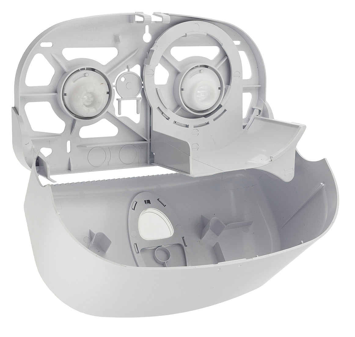 Interior Image PlastiQline 2 Roll Dispenser White