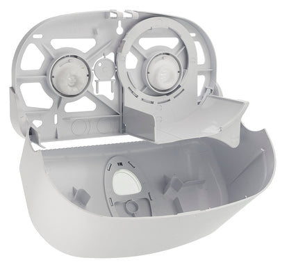 Interior Image PlastiQline 2 Roll Dispenser White