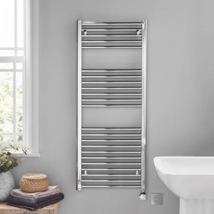 Platinum Chrome Electric Straight Towel Radiator