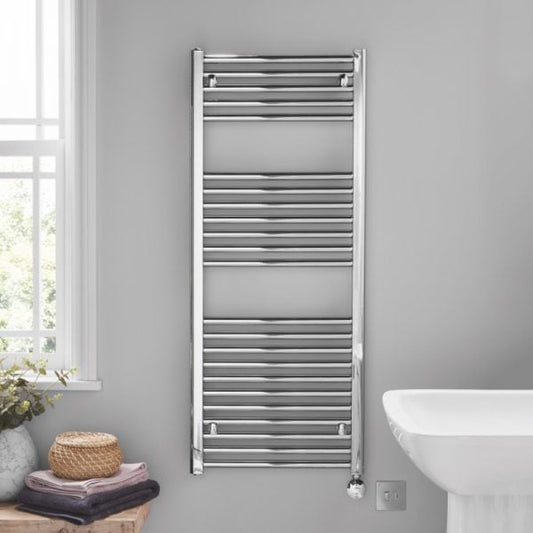 Platinum Chrome Electric Straight Towel Radiator