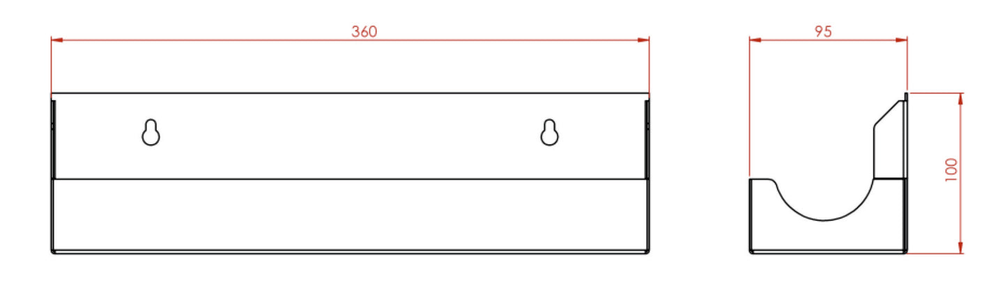 Synergise White Metal 3 x 1Ltr Bottle Rack, PL06MWH