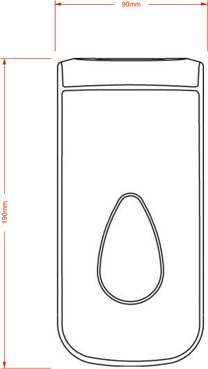 Modular 400ml Sanitizer Dispenser Drawing