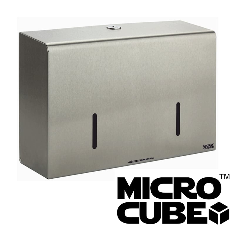 Synergise Brushed 6" Twin Micro Jumbo Dispenser