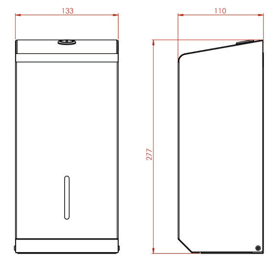 Synergise White Metal Multiflat Bulkpack Dispenser, PL50MWH