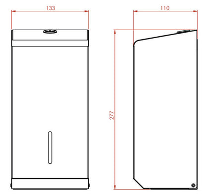 Synergise Polished Multiflat Bulkpack Dispenser, PL50MPS