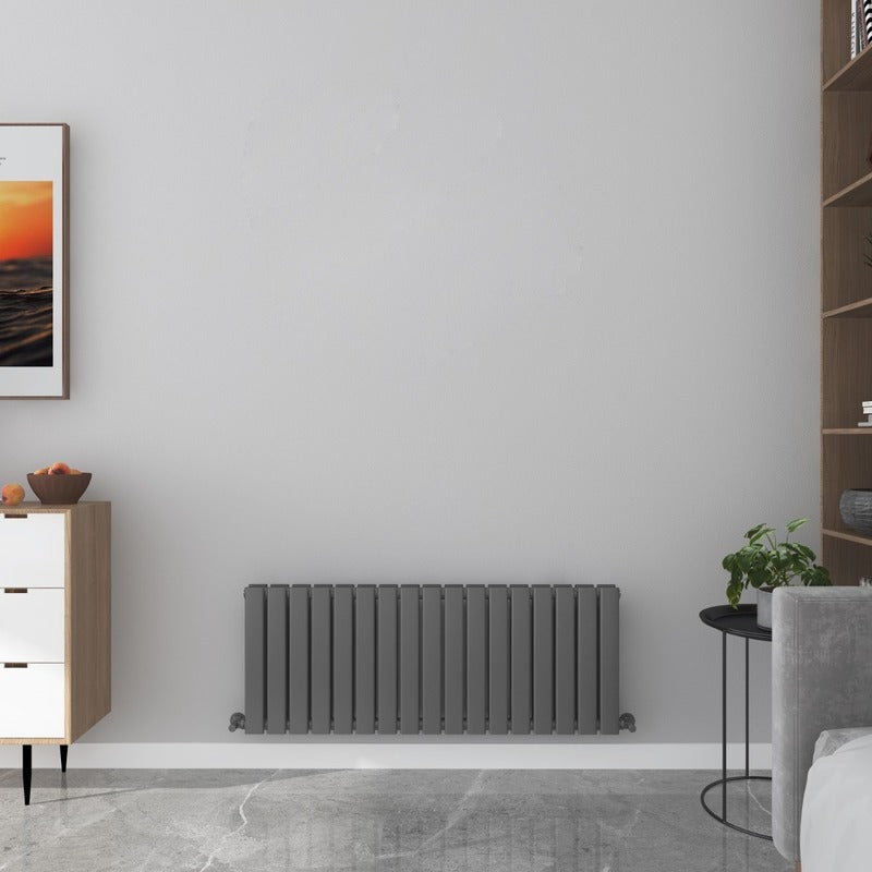 Milan Horizontal Short Designer Radiator Double Panel