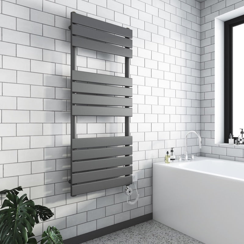 Electric Modena Towel Radiator 1200mm
Anthracite 