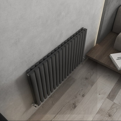 Nirvana Designer Vertical Double Radiator
Anthracite
Angled 