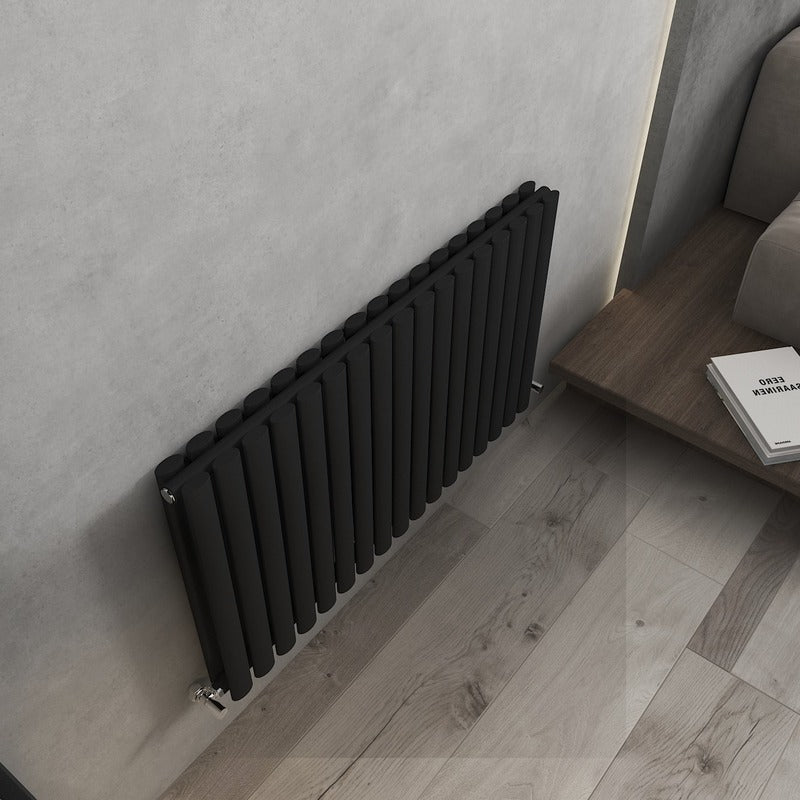 Nirvana Designer Vertical Double Radiator
Black
Angled 