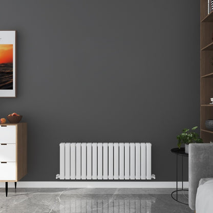 Milan Horizontal Short Designer Radiator Double Panel