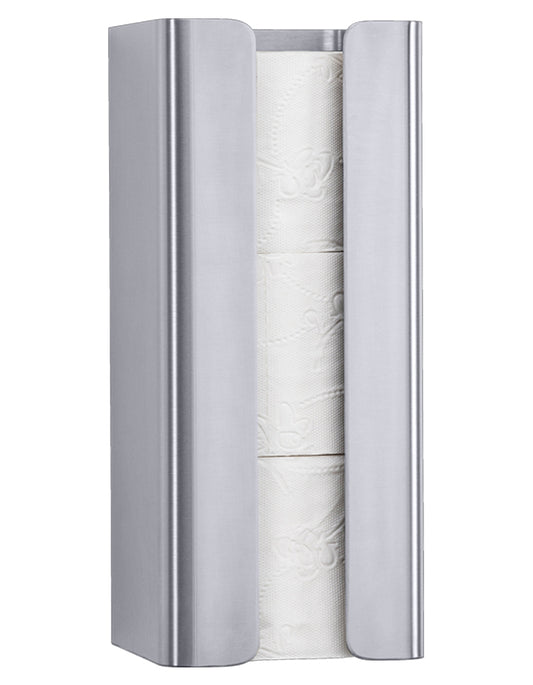 One Pure 3 Roll Spare Toilet Roll Holder With Toilet Rolls