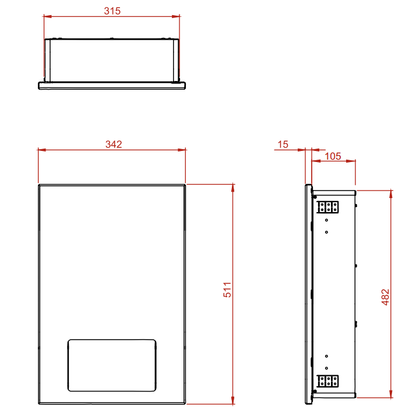 Synergise Recessed Hand Towel Dispenser