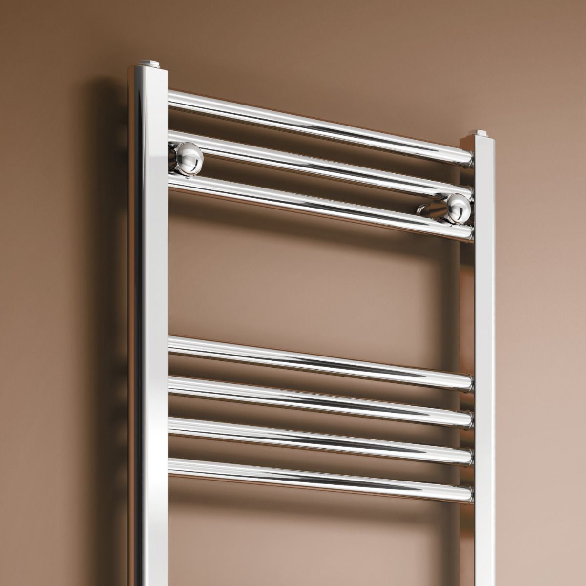 Reina Capo Curved Mild Steel Heated Towel Rail Chrome