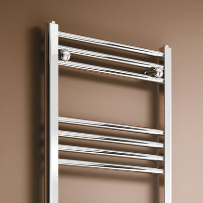 Reina Capo Curved Mild Steel Heated Towel Rail Chrome