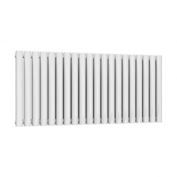 Reina Neval Horizontal Double Radiator White 600mm x 1171mm