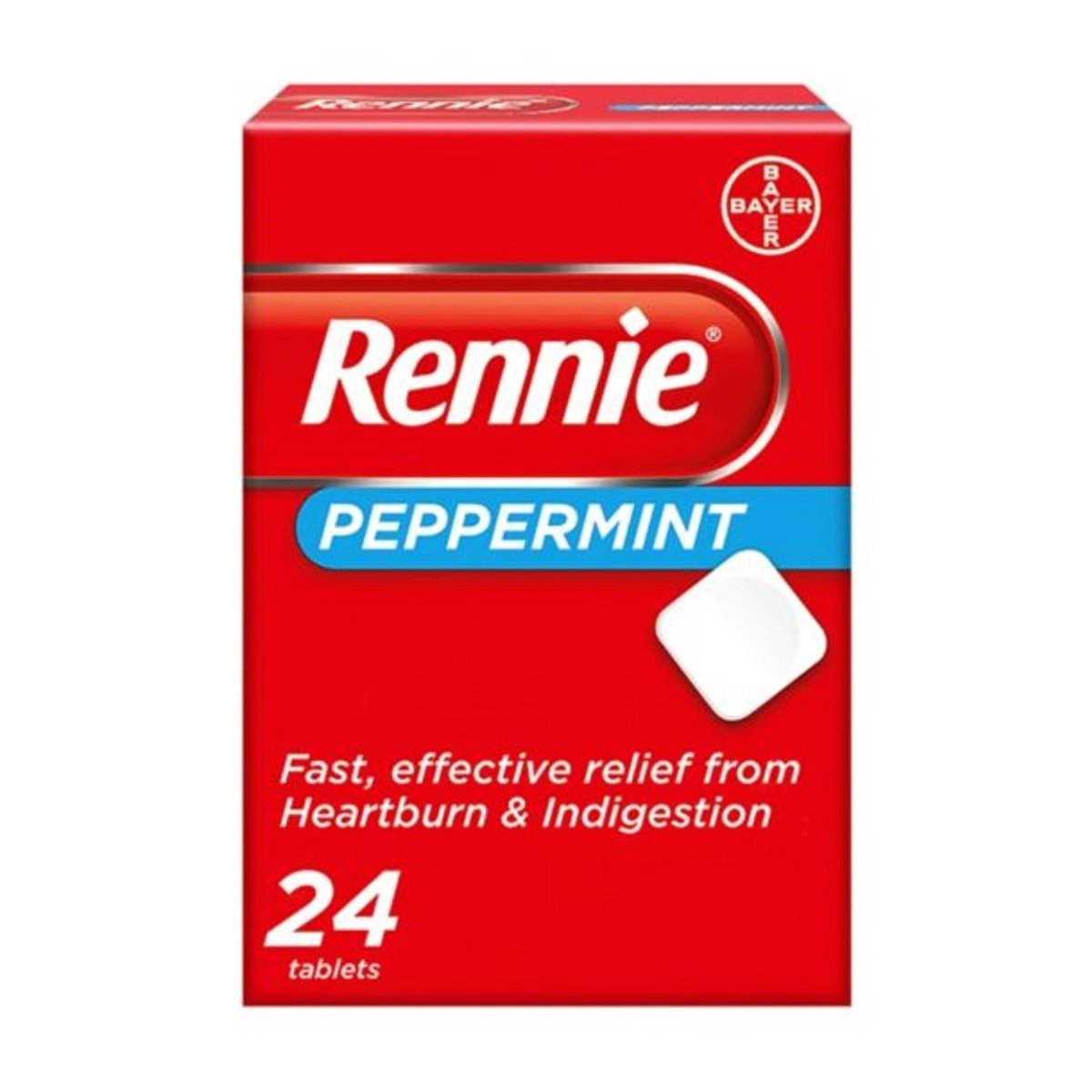 Rennie Peppermint Box 24 Tablets