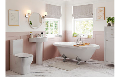 Orpheus 555x430mm 1TH Basin & Full Pedestal