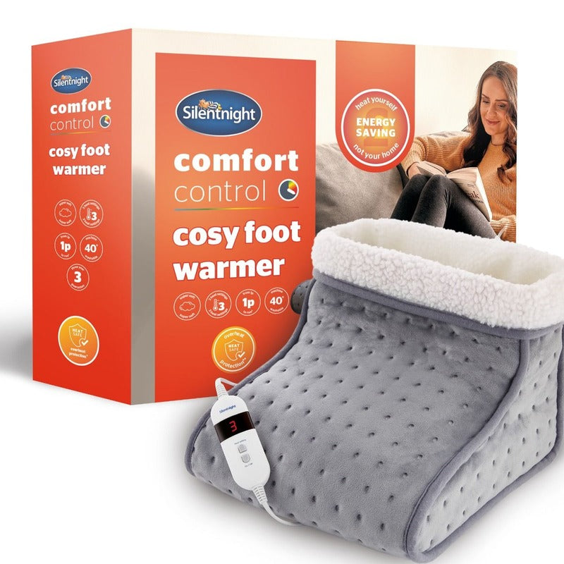 Silentnight Comfort Control Cosy Foot Warmer Grey