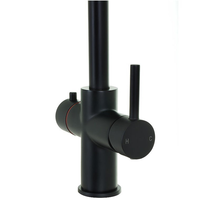 Space Flow Instant Boiling Water Lever Tap
Matt Black 
Hot & Cold Mixer