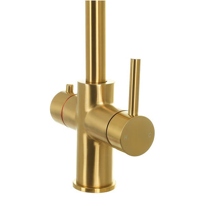 Space Flow Instant Boiling Water Lever Tap
Gold 
Hot & Cold Mixer
