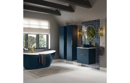 Stella 790mm Wall Hung 2 Drawer Basin Unit (No Top) - Matt Deep Blue