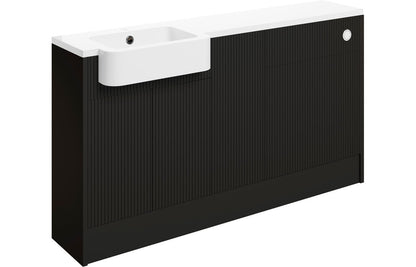 Tarak 1542mm Basin  WC & 1 Door Unit Pack (RH) - Matt Graphite Grey