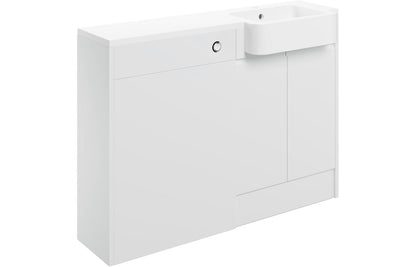 Venus 1242mm Basin & WC Unit Pack (RH) - White Gloss