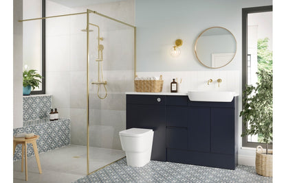 Venus 600mm Mirrored Wall Unit - Matt Indigo Blue