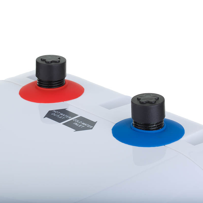 DexPro Delux Unvented Water Heater 15 LITRE OUTLET/INLET CLOSE UP