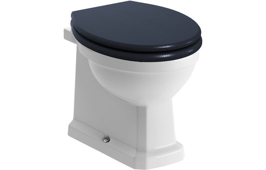 Solaris Back To Wall WC & Indigo Ash Soft Close Seat