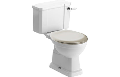 Solaris Close Coupled WC & Matt Latte Soft Close Seat